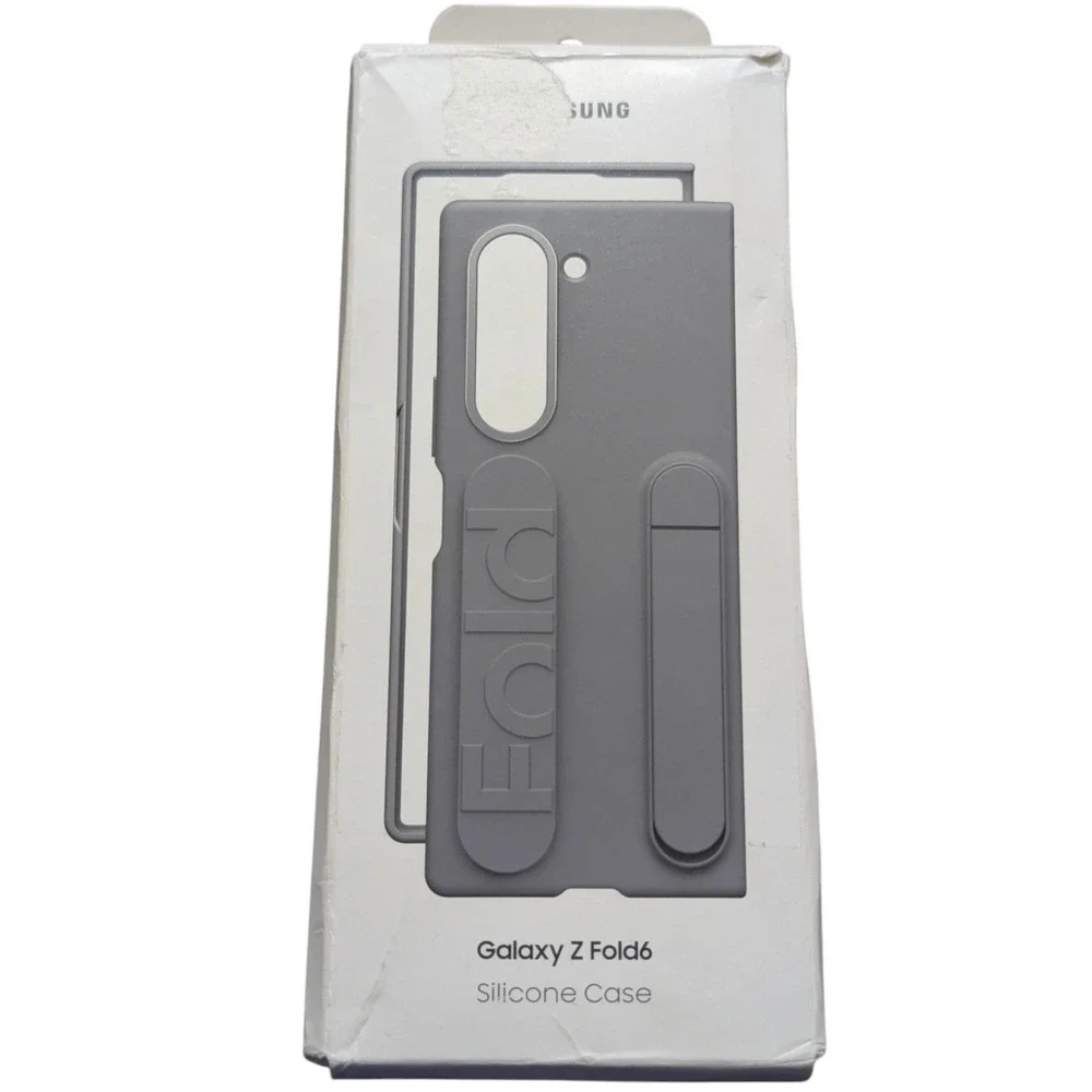 i2-OB GENUINE Samsung Galaxy Z Fold6 Silicone Case Gray - Broken‎ Back Peice